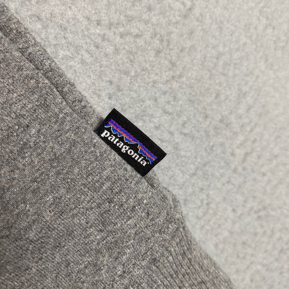 Patagonia Uprisal Crew Fitz Roy Bear Graphic Regular Fit Sweatshirt Women L Gray - Picture 4 of 9